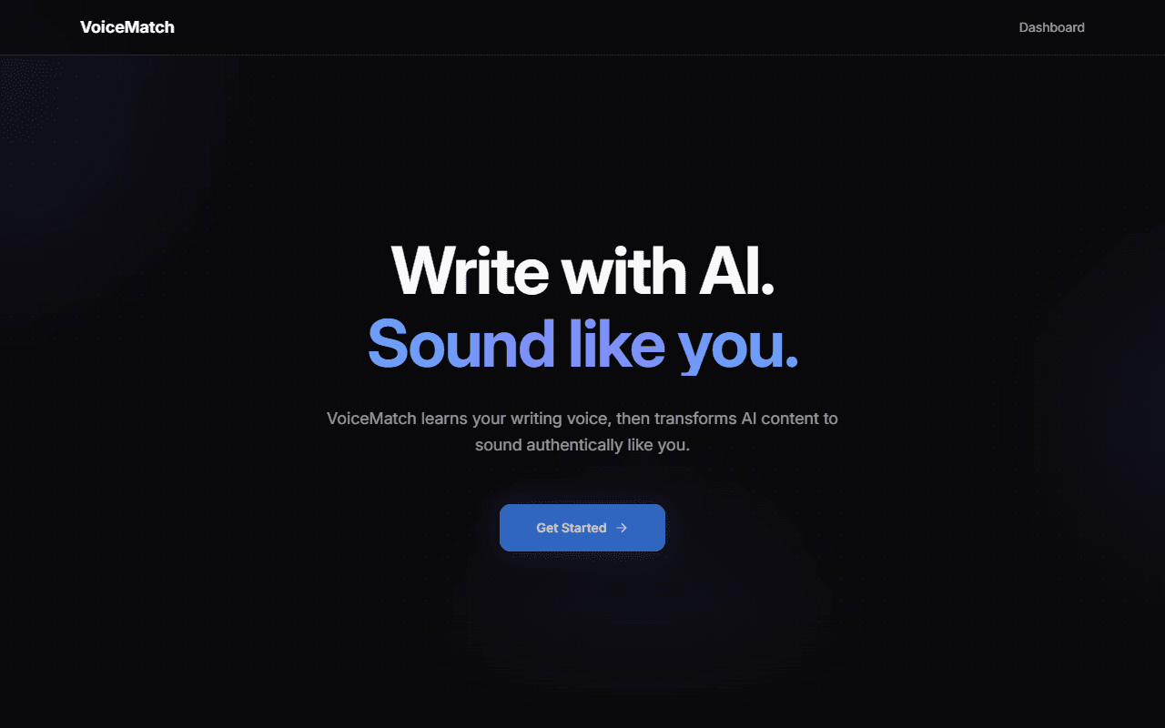 Voicematch screenshot